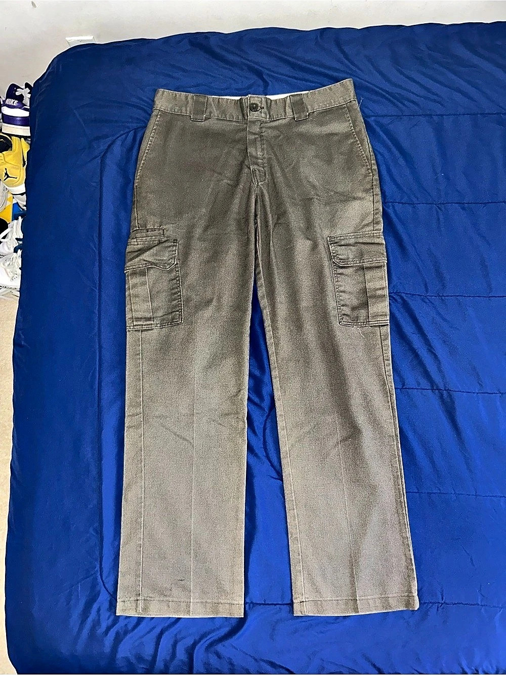 Dickies FLEX Regular Fit Cargo Pants Olive Green Waist 32